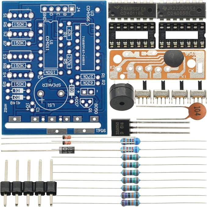 2PCS Music Sound Board Electronic Module DIY Kit Parts Components Soldering Practice Learning Kits