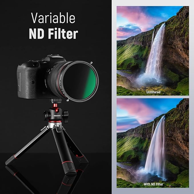 NEEWER 2 in 1 67mm Variable ND Filter ND2–ND32&CPL Filter No X Cross/30 Layer - Image 6