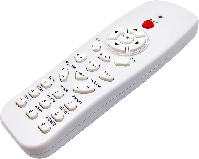 INTECHING BR-3080N Projector Remote Control for Optoma ZH400UST, ZH500UST, ZU500UST, ZW300UST, ZW300USTi, ZW310ST