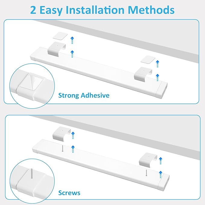 maylit Under Cabinet Lighting Plug in, 2 Pcs 14 Inch Linkable Ultra Bright LED Light Bars, Renter Friendly Lamp, Wired Indoor Lights for Kitchen Cabinet, Counter, Workbench, Desk, Shelf, Cool White