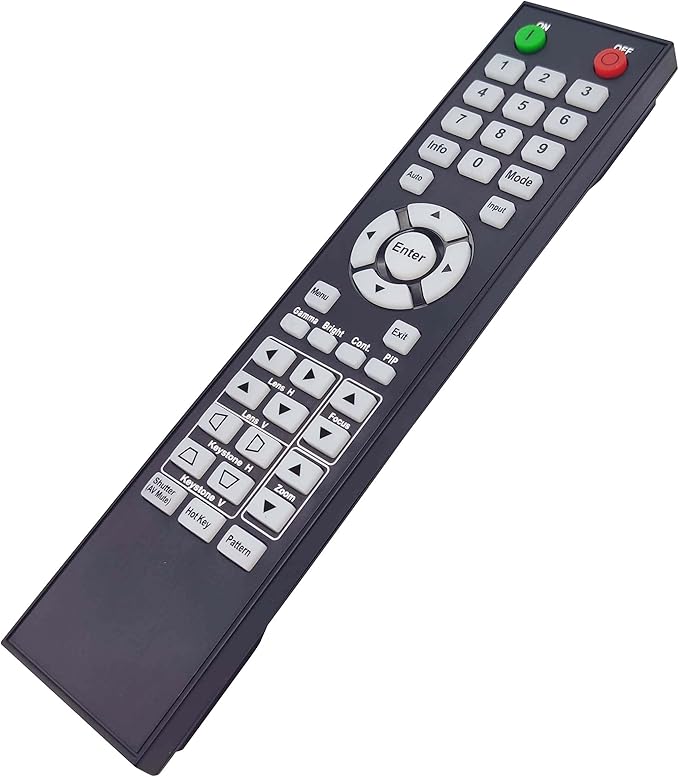 INTECHING BR-3074W Projector Remote Control for Optoma WU1500, ZK1050, ZK750, ZU1050, ZU650+, ZU660, ZU750, ZU850, ZU860