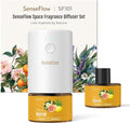 SF101 Pro Waterless Essential Oil Diffuser, Plug in Aromatherapy Diffuser & Non-Toxic air Freshener, 120-Day Natural Aroma Mist, Covers 1000 Sq Ft- Free 30ml Neroli