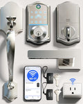 Veise VE017G-H Wi-Fi Smart Fingerprint Front Door Lock Set, Remote App Control by Veise