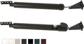 Touch 'n Hold Smooth Dual Door Closer System (Bronze) – Heavy-Duty - Touch-Button Hold Open Feature & Smooth Closing Motion - Storm & Security Door (Medium/Heavy Weight). New Door/Replace Old Unit