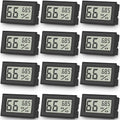 Vaikby 12-Pack Mini Digital Thermometer Hygrometer, Indoor Humidity Monitor by Vaikby