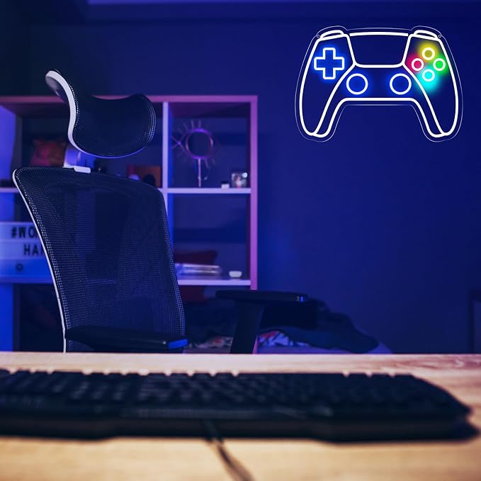 Gamer Neon Sign, Gamepad Shaped LED Neon Sign - Image 6