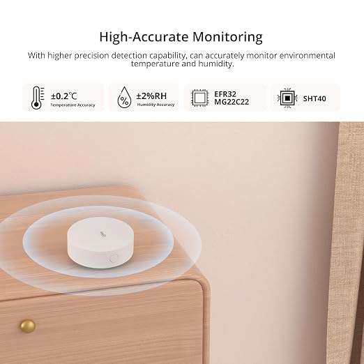 SONOFF SNZB-02P Zigbee Temperature Humidity Sensor, Indoor Thermometer - Image 4