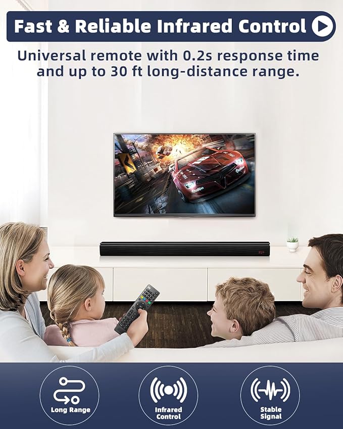 (Pack of 2) Universal Replacement TV Remote – Compatible with Samsung, LG, Vizio, Hisense, Philips, RCA, Sharp, Onn, Westinghouse, Element, Sanyo, Emerson, and More Brands