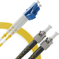 BEYONDTECH 3m LC to ST Fiber Patch Cable – UPC Single-Mode Duplex Fiber Optic by Beyondtech