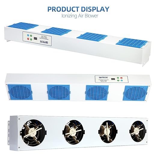 FEITA Ionizing Air Blower New Cleaning Type Anti Static Ionizer Fan ESD Ionizer Static Eliminator Anti-Static Blower Suspended Multi-ESD Fan