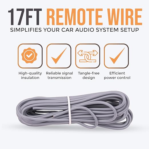 Elite Audio Premium 4 Gauge CCA Amplifier Installation Wiring Amp Kit, 2000 watt High-Power Wiring with Triple Shielded RCA’s and Mini ANL Fuse Holder - EA-PRMK4 Amp Install Kit