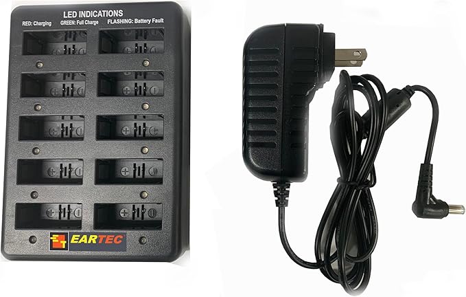 EARTEC UL321 Ultralite-HD 3-Person Full Duplex Wireless Intercom Headset Communication System, Single and Dual Ear Headsets, Up to 1000ft Range, U.S. Company