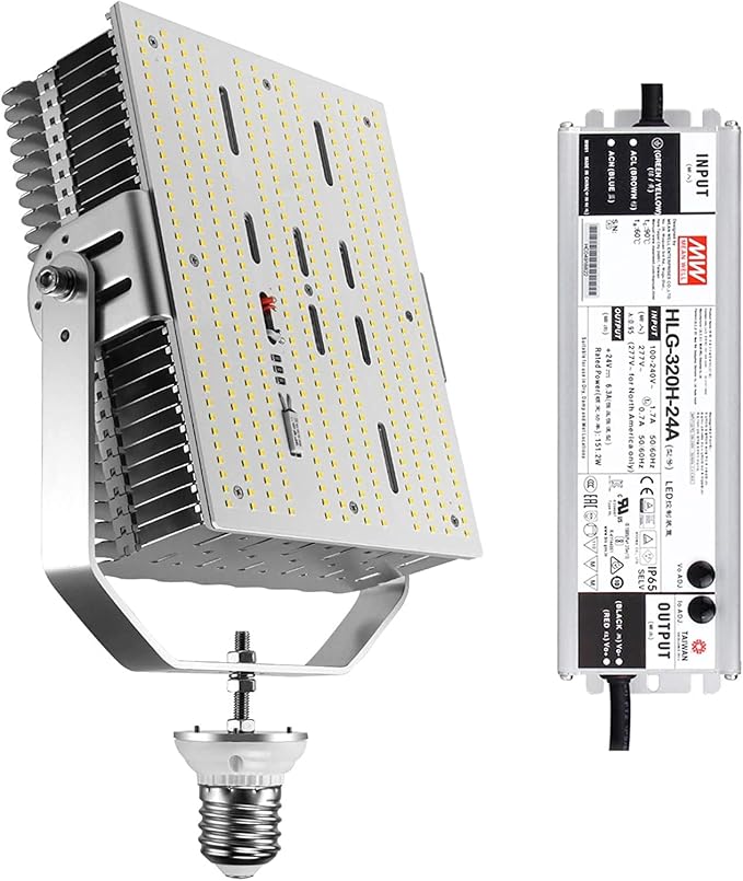 OPENLUX 300W Shoebox LED Retrofit Kit 43,500LM E39 Mogul Base,5000K LED Retrofit for Parking Lot Tennis Court Lights, ETL Listed,AC 100-277V
