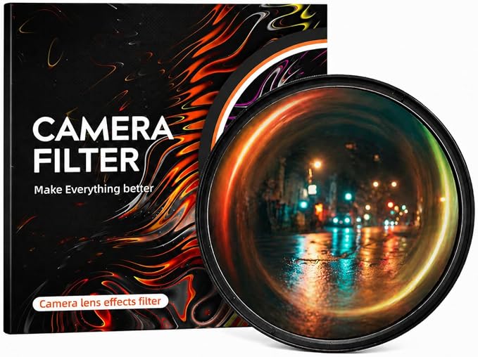 Camera Vortex Effect Filter, 58MM Prism Film Special Effects Glass Lens by BesvaloOfficial