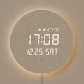 mooas Full Moon LED Silent Wooden Digital Wall Clock by mooas