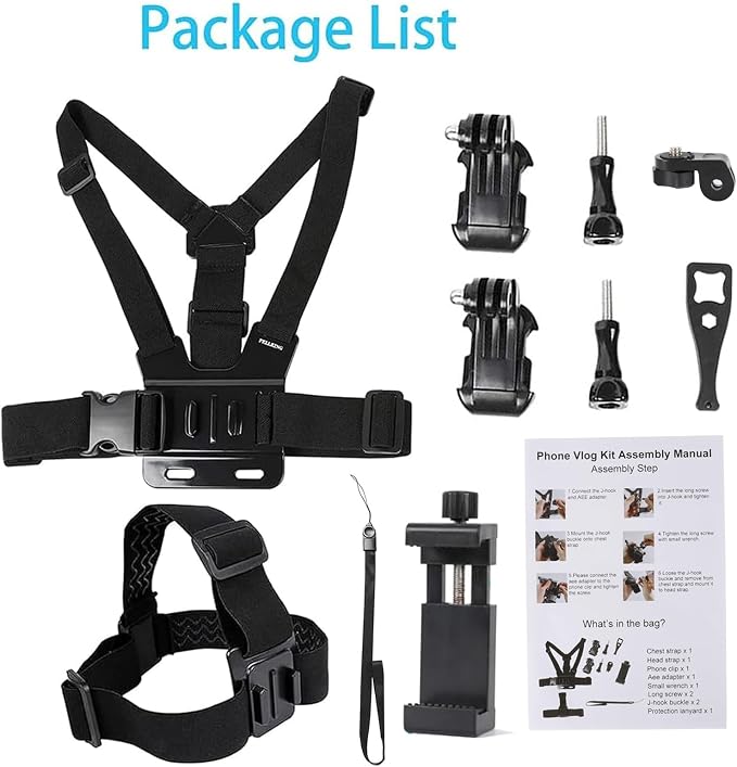 PellKing Mobile Phone Chest Strap Harness Mount Head Strap Holder Kit - Image 2