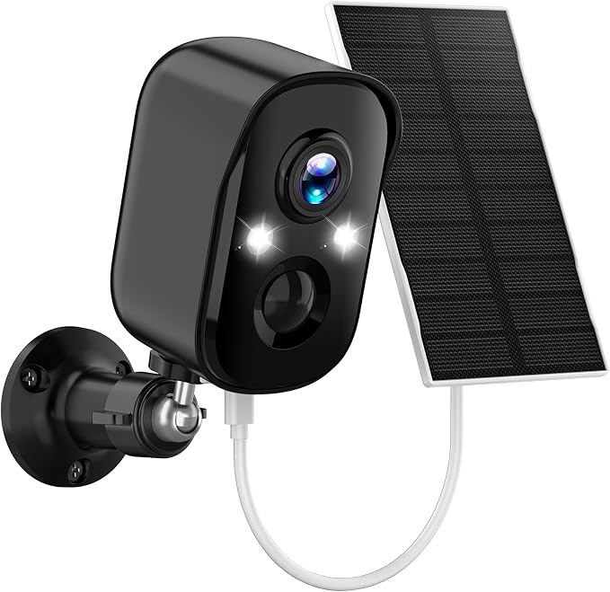 Solar Security Cameras Wireless Outdoor, 2K Solar Camera Wireless by Sofiwaa