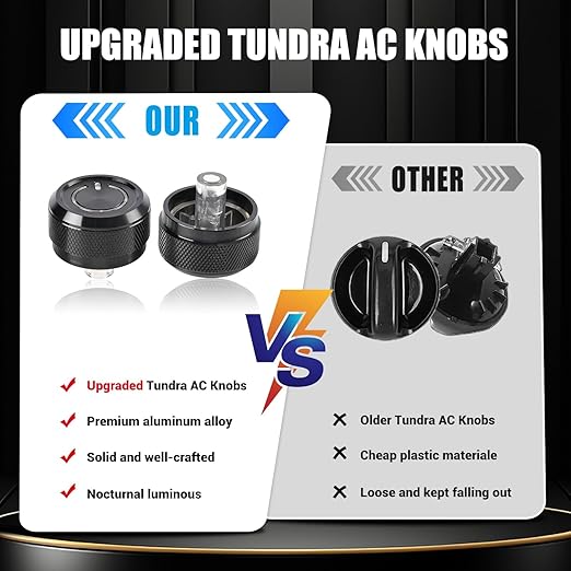 Xomzema 3Pcs Upgraded Control Switch Knob for Jeep Wrangler 1999-2006,Air Conditioning AC Heater Blower Fan Climate Control Knobs Switch Button,Replace 05011218AC 5011218AC