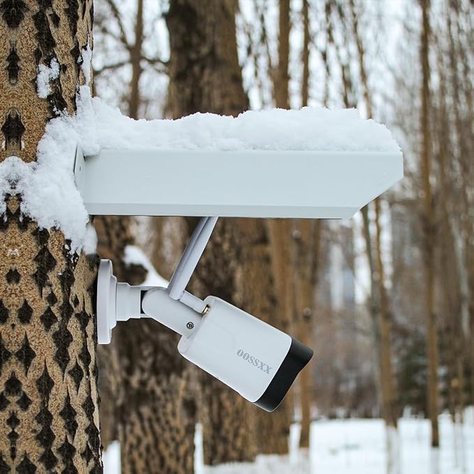 OOSSXX Universal Outdoor Security Camera Sun Rain Cover Shield - Image 2