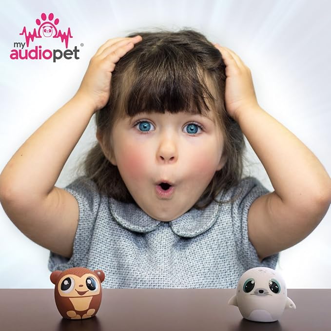 My Audio Pet Mini Bluetooth Animal Wireless Speaker for Kids of All Ages - True Wireless Stereo – Pair with Another TWS Pet for Powerful Rich Room-Filling Sound (SEALebration)