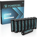 POWEROWL Lithium Batteries AA 16 Pack, High Capacity 1.5V Double A Battery Long by POWEROWL