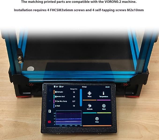 CM68 Cores Board Klippers Compatible 5inch Display Module Featuring 350cd/m² Brightness and 170° Viewing Klipper Input Shapings Control Module