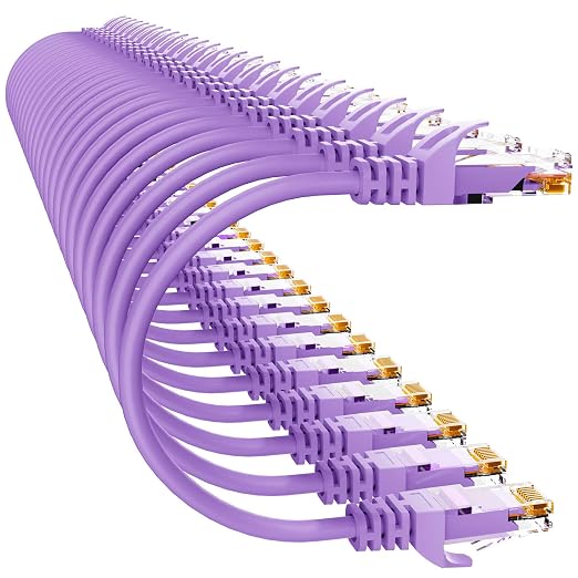 Cat 6 Ethernet Cable 0.5FT, Cat6 Ethernet Patch Cable 10Gbps, High-Speed UTP by 10Gsupxsel