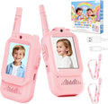 Video Walkie Talkies for Kids Toys, for Grandkids, 2 Pack HD Kids Walkie Talkies Long Range Toddler Camera Games, Parent-Child Interaction Girl Outdoor Toys