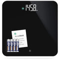 Greater Goods AccuCheck Digital Scale for Body Weight - Accurate Digital Bathroom Scale with High-Precision Sensors, Large Easy-to-Read Backlit Display, 400 lb Capacity, Auto Step-On (Black)