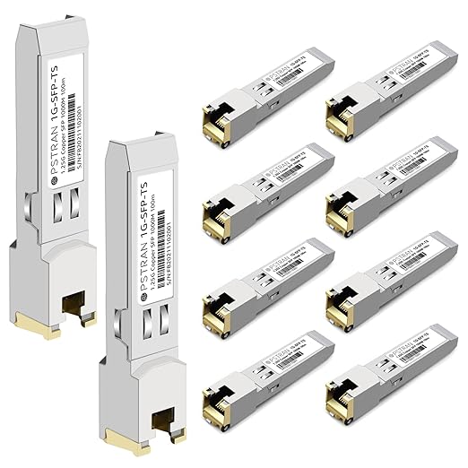 OPSTRAN 1000BASE-T SFP RJ45 Copper Transceiver Module Compatible with Netgear AGM734 100m Cat5e/6 10 Pack