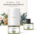 SF101 Pro Plug In Air Freshener, Waterless Essential Oil Diffuser, Non-Toxic Aroma Diffuser, Adjustable 120-Day Natural Scent Mist, Covers 1000 Sq Ft- Free 30ml Provençal Breeze