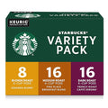 Starbucks K-Cup Coffee Pods, Starbucks Blonde, Medium and Dark Roast Hot or Iced Coffee, Variety Pack, 40 Keurig Pods