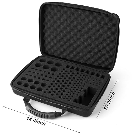 Arkeiliy Battery Organizer, Battery Organizer Storage Case with Tester BT-168, Waterproof Battery Holder Box Holds, Battery Case Organizer 145+ AA AAA C D 9V Batteries (Batteries are Not Included)