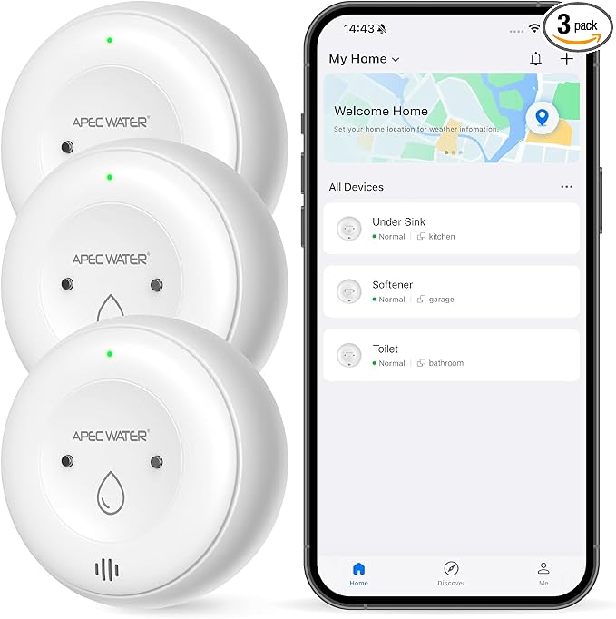 APEC WATER WiFi Water Leak Detector by APECWaterSystems