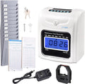 Yescom Attendance Punch Time Clock Bundle Employee Payroll Recorder LCD Display by Yescom