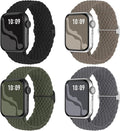 4 Pack Braided Stretchy Bands Compatible by Suitisbest