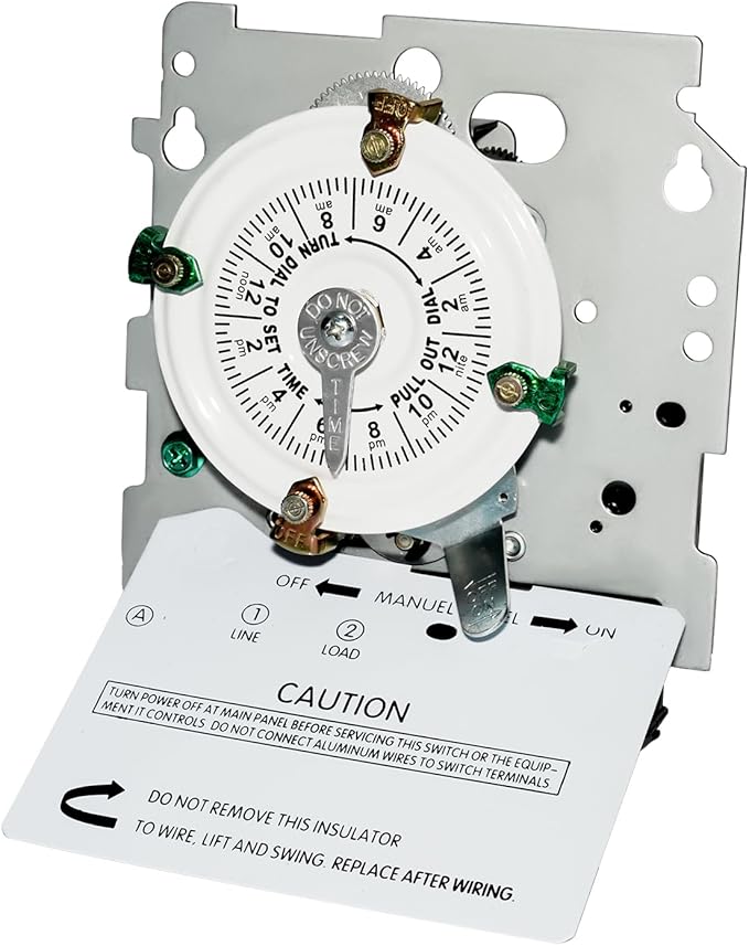 T101M Electromechanical Timer Switch Versatile Scheduling Manual Override,Mechanism Only