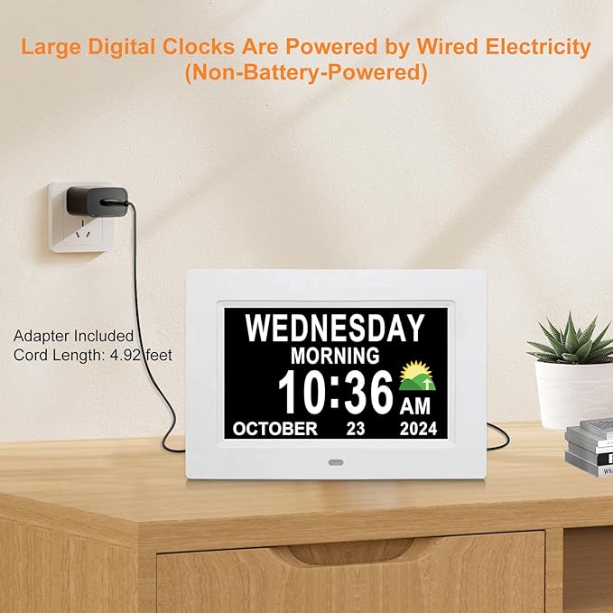 SSINI Digital Calendar Dementia Alarm Clock - Image 7