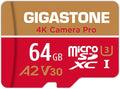【5-Years Data Recovery】 GIGASTONE 64GB Micro SD Card, 4K Camera Pro, UHD Video by Gigastone