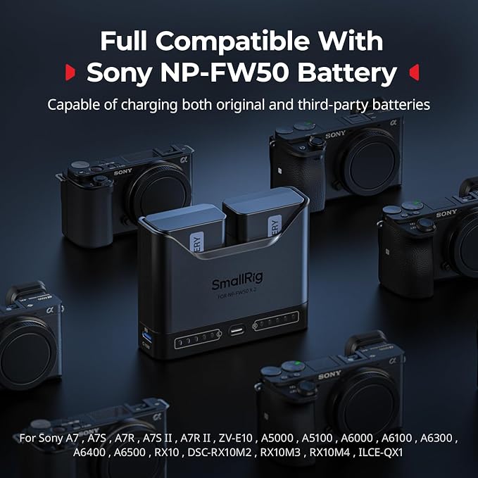 SMALLRIG NP-FW50 Camera Battery Set - Image 4