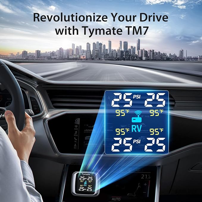 Tymate TM7 Tire Pressure Monitoring System, Wireless TPMS - Image 2