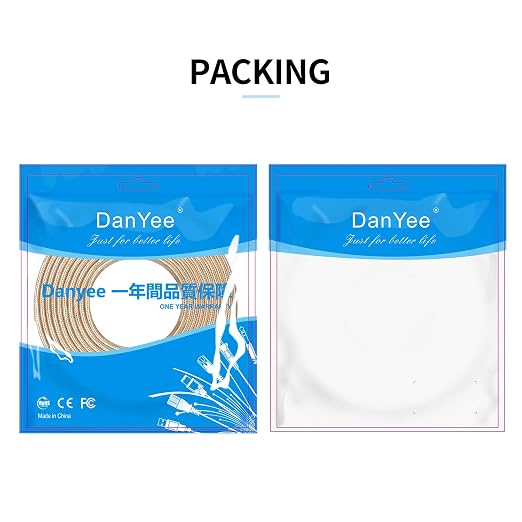 DanYee Nylon CAT8 High Speed Professional Gold Plated Plug STP Wires Ethernet - Image 6