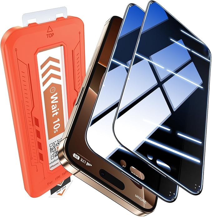EGV Compatible for iPhone 16 Pro Privacy Screen Protector, Privacy Screen by WelcometoEGV