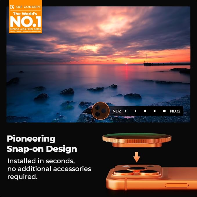 K&F CONCEPT FA301 Snap-On ND2-32 Filter - Image 2