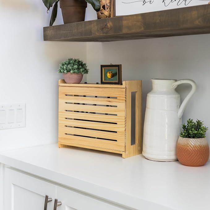 Wooden WiFi Router Storage Box - Image 2