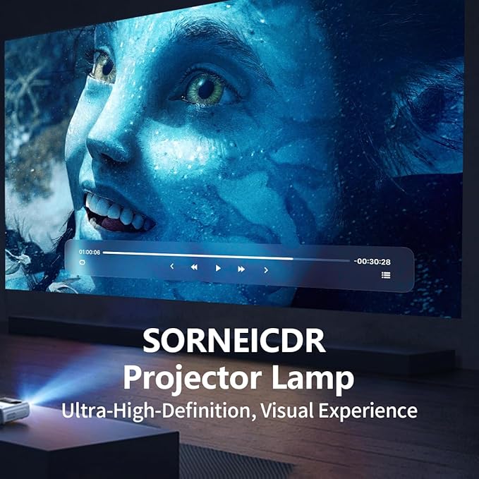 SORNEICDR SPLAMP019 Replacement Projector Lamp Bulb Compatible with SP-LAMP-019 INFOCUS LP600 IN32 IN34 IN34EP W340 W360 Projectors, with Housing