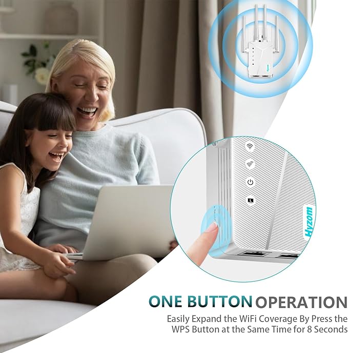WiFi Extender, 2026 Strongest WiFi Extender Signal Booster, Whole Home Internet Repeater Covers up to 15,000 sq.ft and 50 Devices, Easy Setup | Banish WiFi Dead Zones