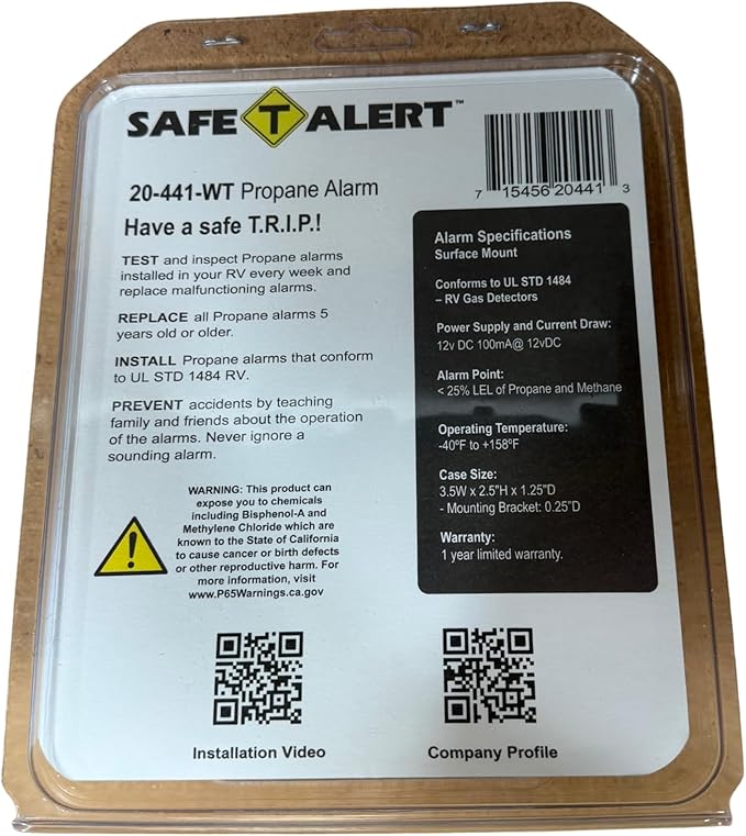 Safe T Alert 20 Series Mini LP Gas Alarm - Image 3