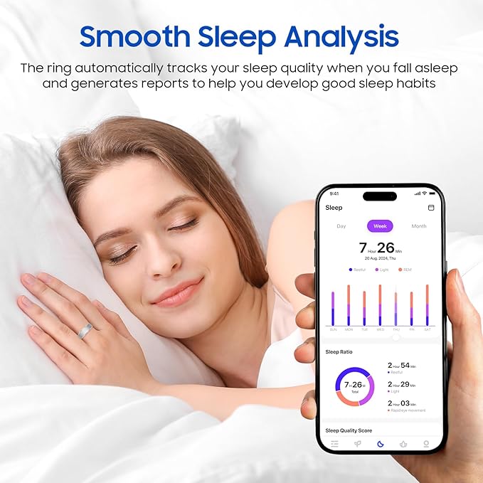 2026 Smart Ring Health Tracker for Men Women, Sleep Stress Exercise Health - Image 5