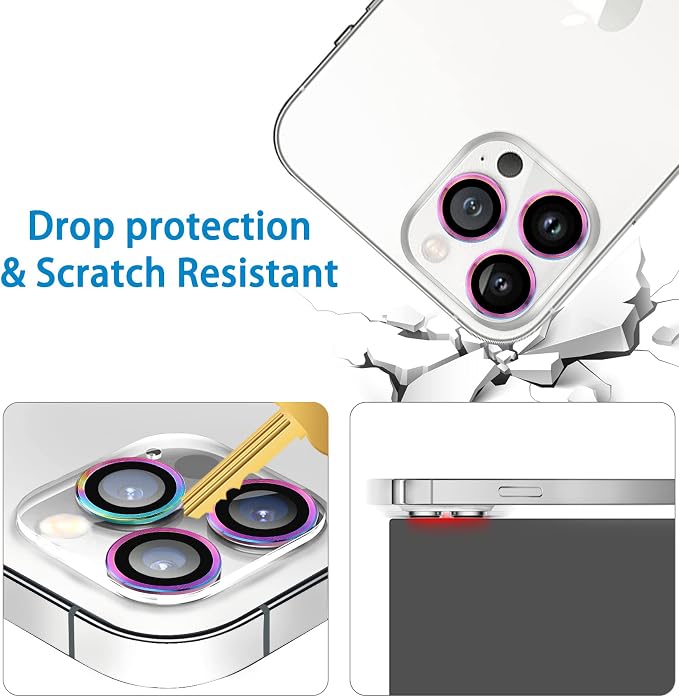 Dengduoduo 3 Pack Tempered Glass Camera Lens Protector - Image 4